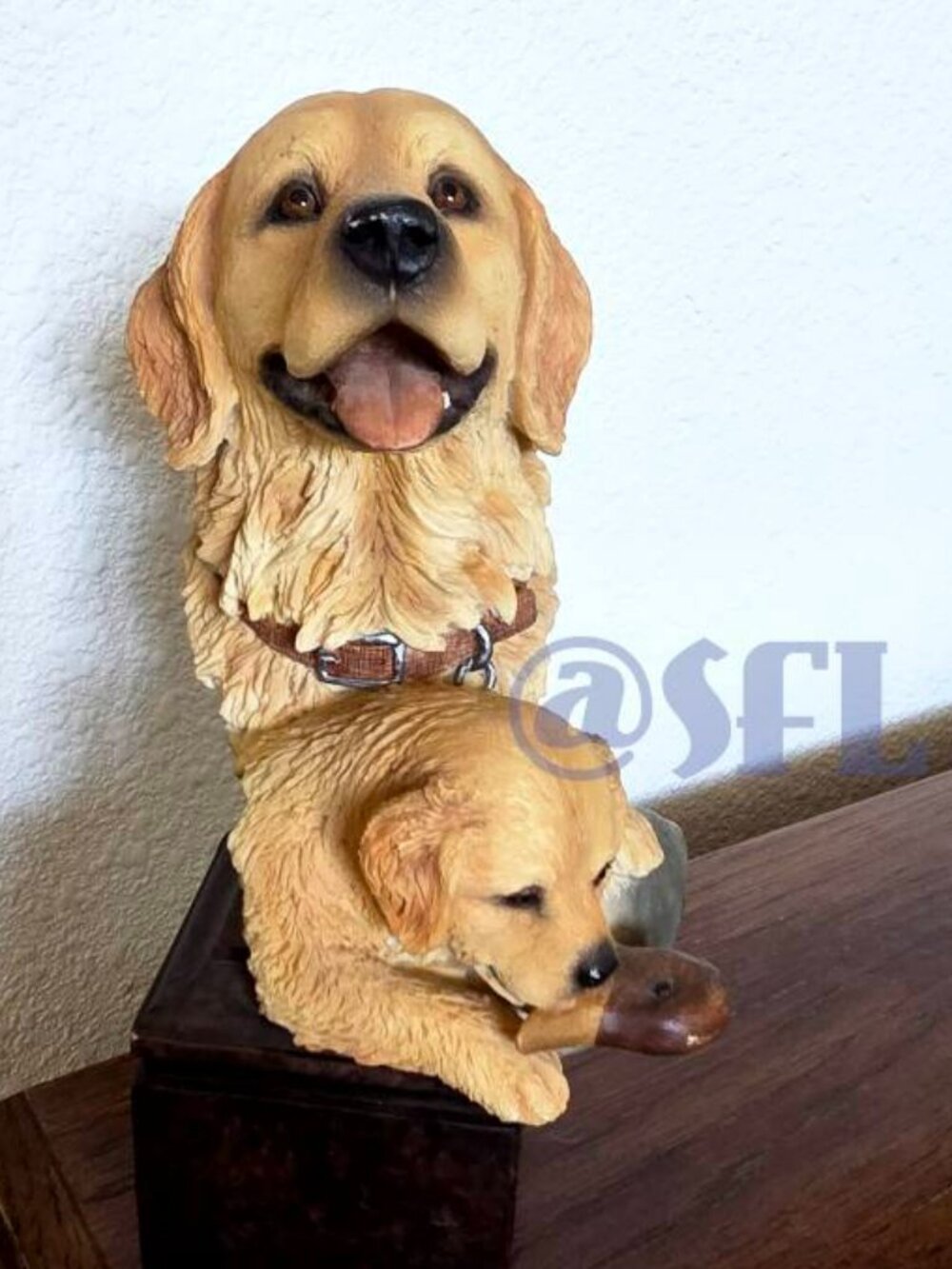 Vtg Golden Retriever Chew Toy Mill Creek Studios Originals Art Statue Figurine D